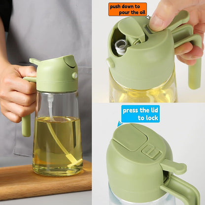 Oil Sprayer & Dispenser Bottle (500ml) |🔥FLAT 50% SAVING🔥